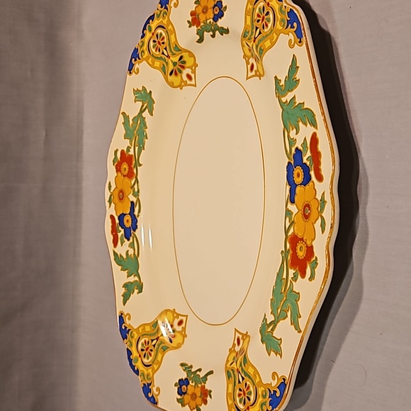 John Maddock & Sons Minerva Royal Ivory Cairo Serving Platter England - Picture 12 of 13
